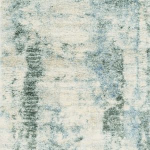 8'x10' Ivory Blue Machine Woven Abstract Indoor Area Rug