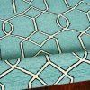 7'x10' Spa Green Hand Hooked UV Treated Trellis Indoor Outdoor Area Rug - Image 5