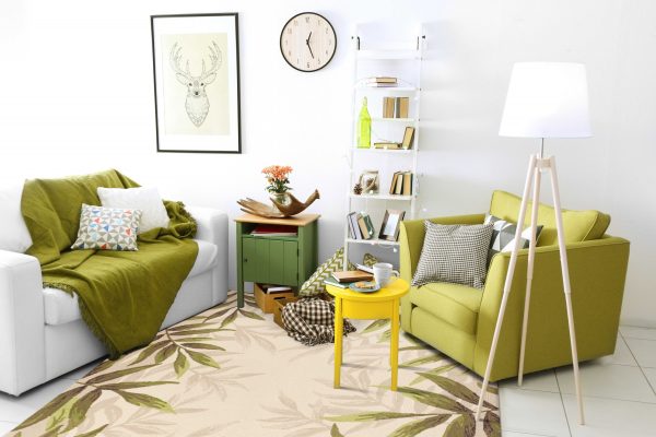 8'x10' Sand Beige Hand Hooked UV Treated Bordered Coastal Sea Grass Indoor Outdoor Area Rug - Image 5