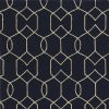 8'x11' Navy Blue Hand Hooked UV Treated Trellis Indoor Outdoor Area Rug - Image 3