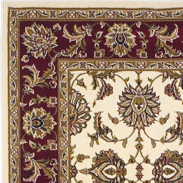 9' x 13'  Polypropylene Ivory or Red Area Rug - Image 2