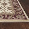 9' x 13'  Polypropylene Ivory or Red Area Rug - Image 4