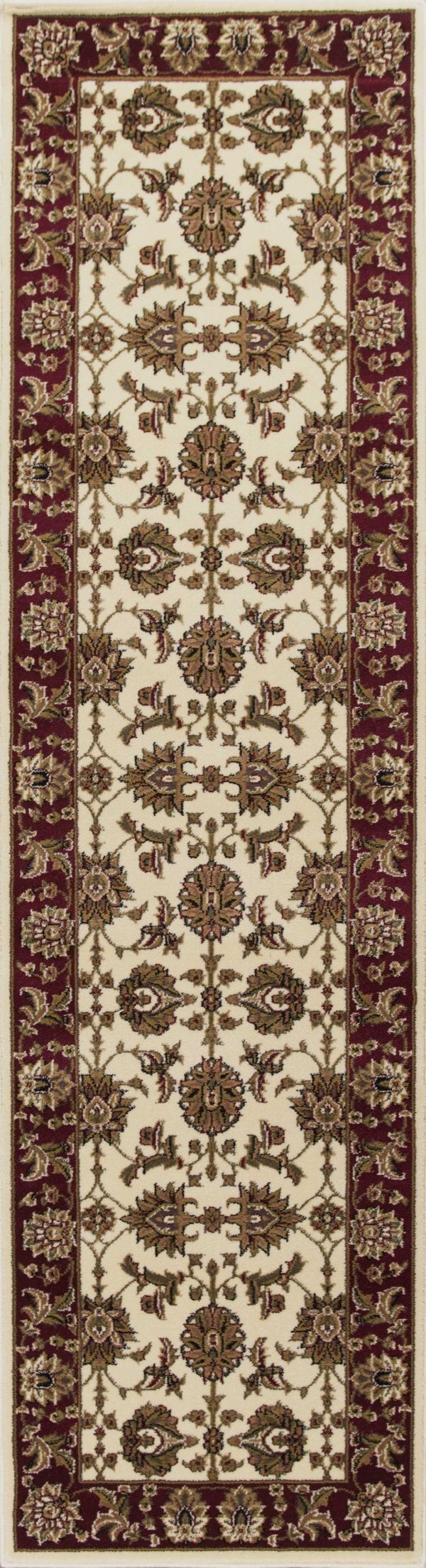 9' x 13'  Polypropylene Ivory or Red Area Rug - Image 5