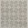 7'x10' Grey Machine Woven UV Treated Ogee Indoor Outdoor Area Rug