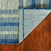 8'x11' Grey Denim Machine Woven UV Treated Bordered Indoor Outdoor Area Rug - Image 2