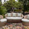 5'x8' Taupe Hand Hooked UV Treated Floral Indoor Outdoor Area Rug - Image 2