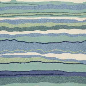 5' x 7' Ocean Abstract Design UV Treated Indoor Outdoor Area Rug