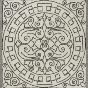 5' x 7' Ivory or Grey Geometric Pattern UV Treated Indoor Outdoor Area Rug