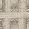 8'x11' Beige Machine Woven UV Treated Abstract Lines Indoor Outdoor Area Rug - Image 2