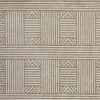8'x11' Beige Machine Woven UV Treated Abstract Lines Indoor Outdoor Area Rug - Image 3