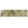 10' Moss Green Hand Tufted Tropical Trees Indoor Runner Rug - Image 2