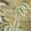 10' Moss Green Hand Tufted Tropical Trees Indoor Runner Rug - Image 3