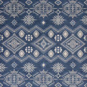 6' x 9'  Polypropylene Demin Area Rug