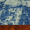 3'x5' Grey Denim Machine Woven UV Treated Abstract Brushstroke Indoor Outdoor Area Rug - Image 5