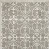 3'x5' Grey Machine Woven UV Treated Ogee Indoor Outdoor Area Rug - Image 3