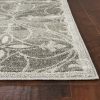 3'x5' Grey Machine Woven UV Treated Ogee Indoor Outdoor Area Rug - Image 4
