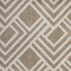 3'x5' Beige Machine Woven UV Treated Geometric Indoor Outdoor Area Rug - Image 3
