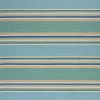 3'x5' Ocean Blue Hand Hooked UV Treated Awning Stripes Indoor Outdoor Area Rug