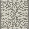 3'x5' Ivory Grey Hand Hooked UV Treated Greek Key Medallion Indoor Outdoor Area Rug