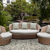3'x5' Ivory Grey Hand Hooked UV Treated Greek Key Medallion Indoor Outdoor Area Rug - Image 2