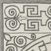 3'x5' Ivory Grey Hand Hooked UV Treated Greek Key Medallion Indoor Outdoor Area Rug - Image 3