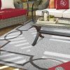 3'x5' Ivory Hand Hooked UV Treated Bordered Indoor Outdoor Area Rug - Image 2