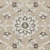 5'x8' Beige Grey Machine Woven UV Treated Floral Traditional Indoor Outdoor Area Rug - Image 2