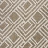 5'x8' Beige Machine Woven UV Treated Geometric Indoor Outdoor Area Rug