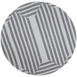 7' Round  UV treated Polypropylene Oatmeal Area Rug