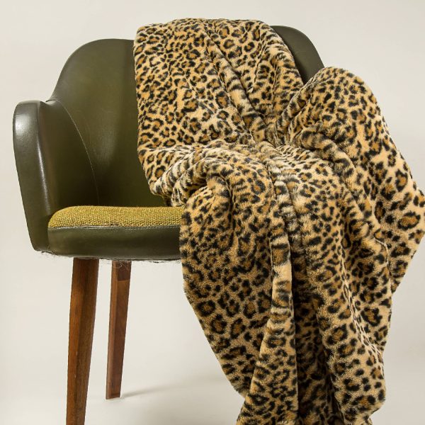 50" x 60" Burke Leopard Fur   Throw - Image 3