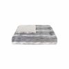 50" x 60" Dayton Grey White Black Fur   Throw - Image 2