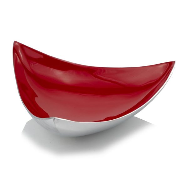 14" x 14" Buffed and Poppy Red Trigon Tray - Image 2