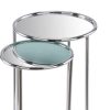 12" x 12" x 22" Buffed Nested Mirror Tables Set of 2 - Image 3