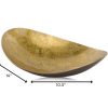 10.5" x 14" x 3.5" Gold and Bronze Metal Oblong Tray - Image 3