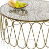 10.5" x 14" x 3.5" Gold and Bronze Metal Oblong Tray - Image 5