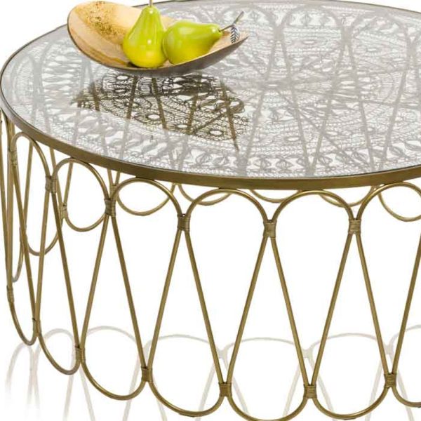 10.5" x 14" x 3.5" Gold and Bronze Metal Oblong Tray - Image 5