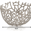 Round Silver Twigs Centerpiece Bowl - Image 2