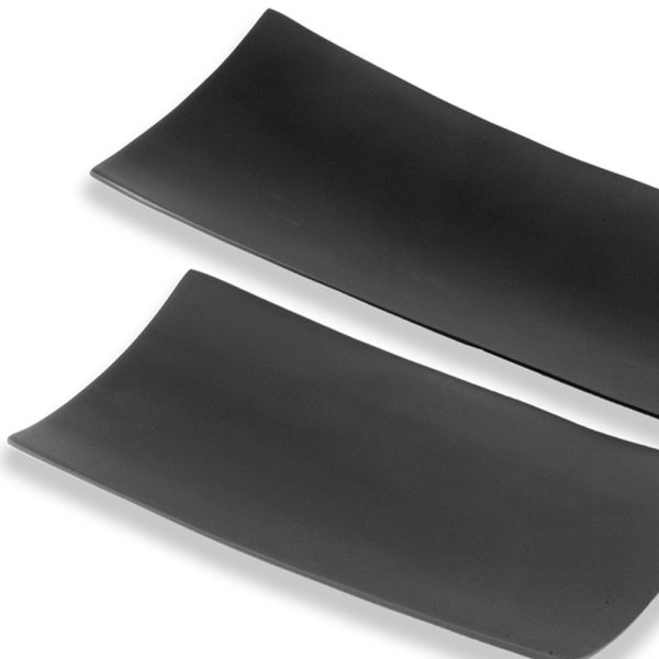 6" x 18" x 2" Black Long Trays Set of 2 - Image 4
