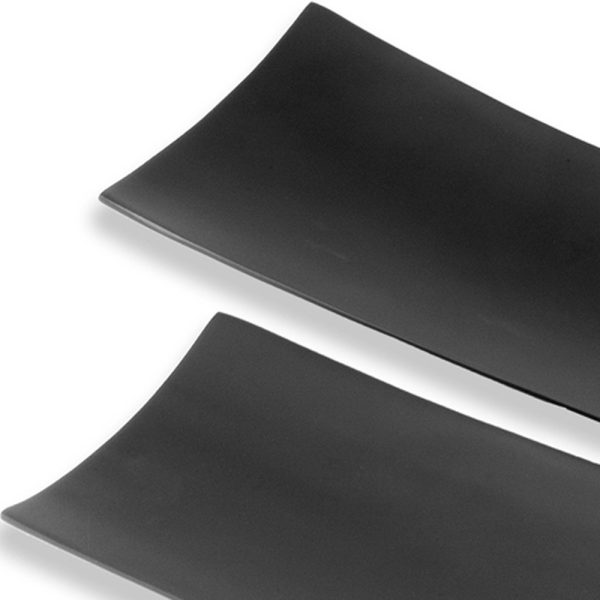 6" x 18" x 2" Black Long Trays Set of 2 - Image 5