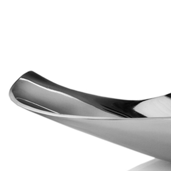 10" x 20" x 3" Buffed Talla Cut Edge Oval Tray - Image 4