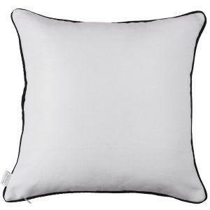 Black and White Happy Just Do Your Best Throw Pillow Cove