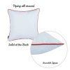 Merry Christmas Wreath Square Decorative Throw Pillow Cover - Image 5