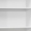 11.75" x 24.75" x 71.25" White 5 Shelves  Bookcase - Image 2