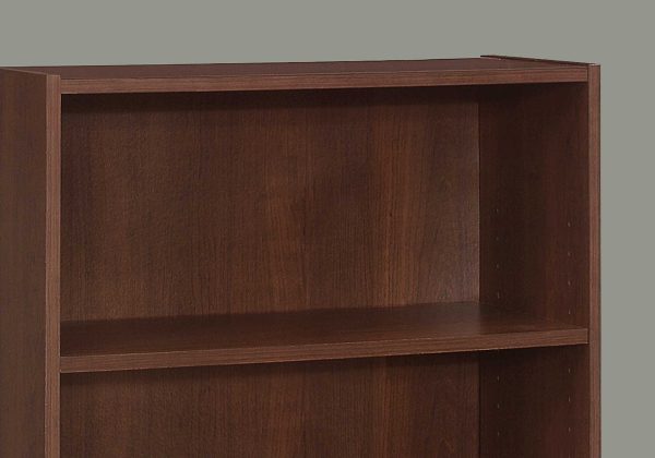 11.75" x 24.75" x 35.5" Cherry 3 Shelves  Bookcase - Image 2