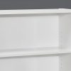 Three Shelf White Bookcase - Image 2