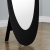 18.5" x 18.75" x 59" Black Oval Frame  Mirror - Image 2