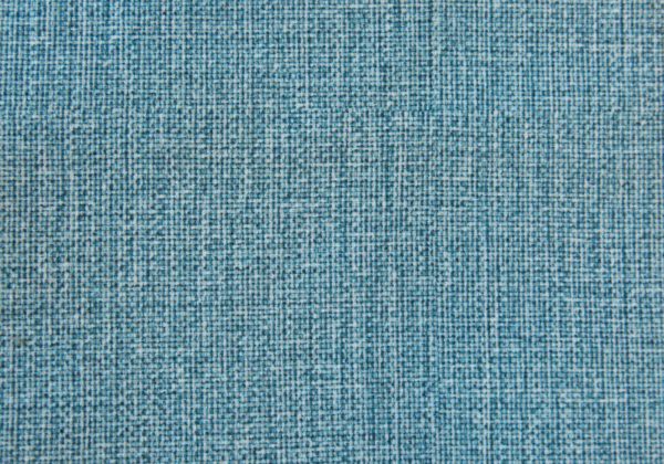16.75" x 16.75" x 17" Light Blue Linen Look Fabric Ottoman - Image 4