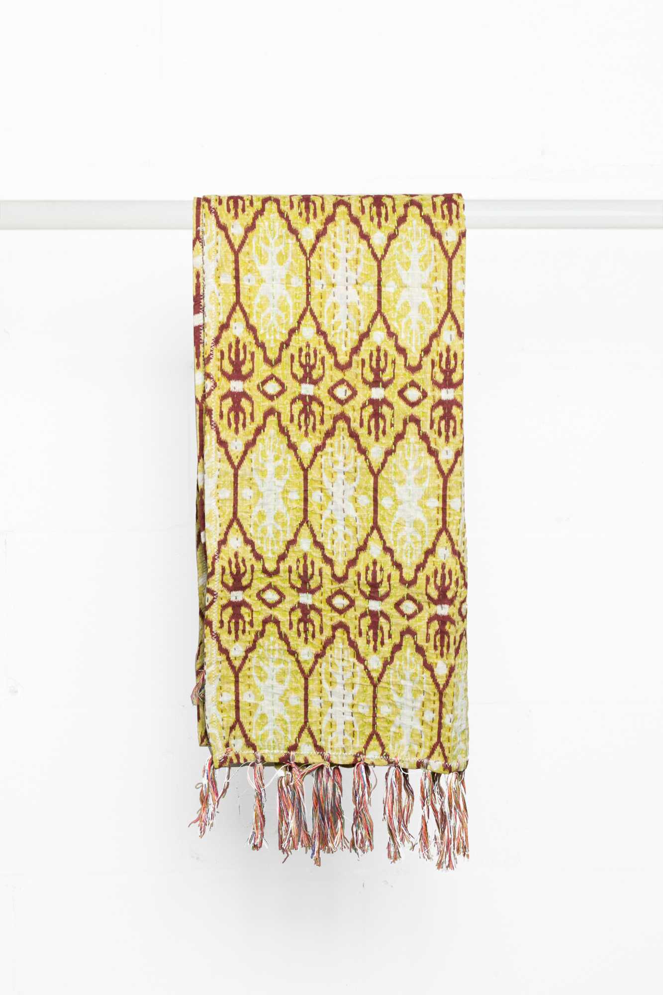18" x 72" Multi-colored Eclectic Bohemian Traditional - Scarf
