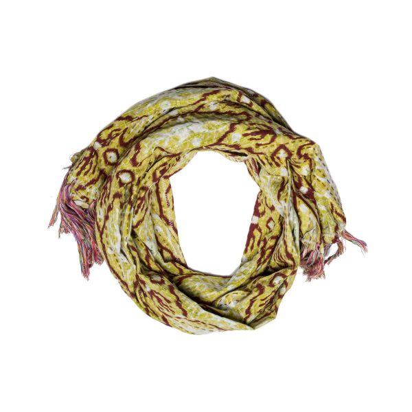 18" x 72" Multi-colored Eclectic Bohemian Traditional - Scarf - Image 2