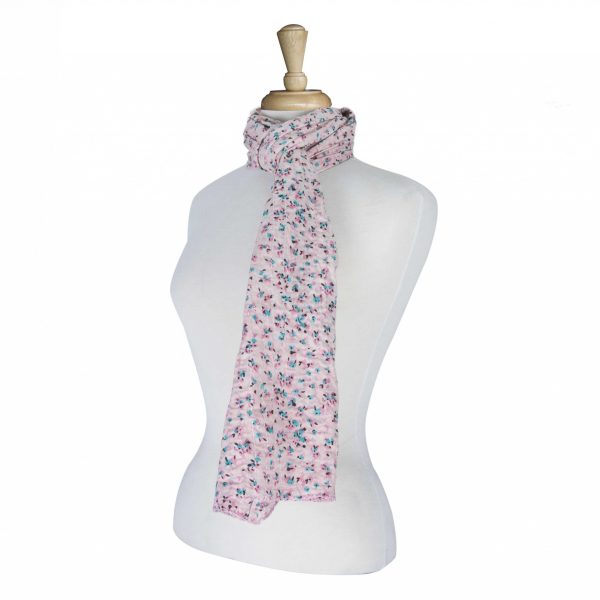 18" x 72" Multi-colored Eclectic Bohemian Traditional - Scarf - Image 2